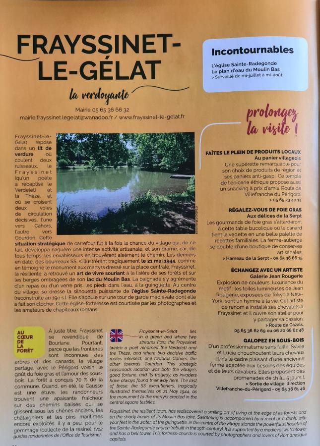 La Perle De Frayssinet-Le-Gelat - Chambre D'Hotes - B&B 외부 사진